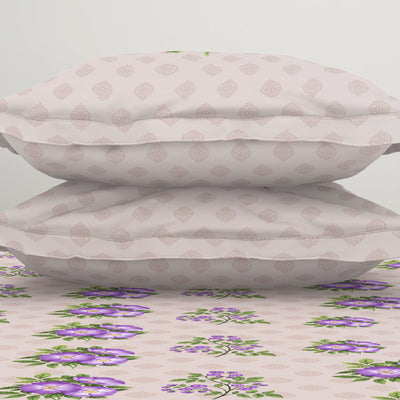 Indie Flora Floral 100% Cotton Double Bedsheet - Essentials by Spaces