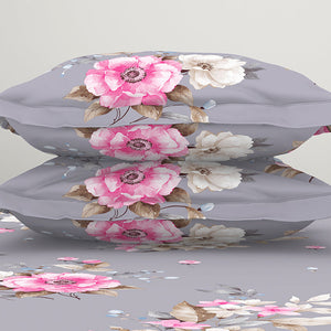Indie Flora Floral 100% Cotton Double Bedsheet - Essentials by Spaces