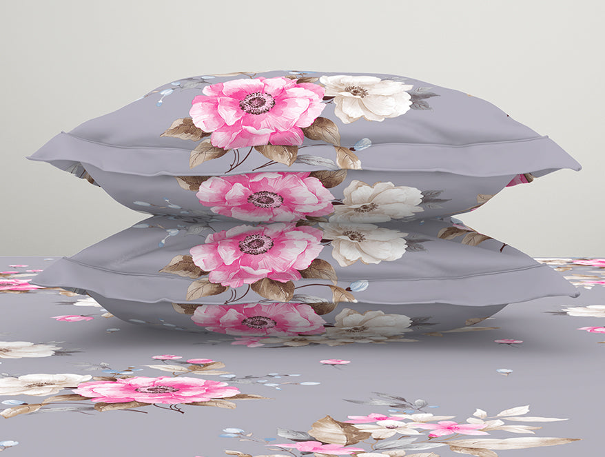 Indie Flora Floral 100% Cotton Double Bedsheet - Essentials by Spaces