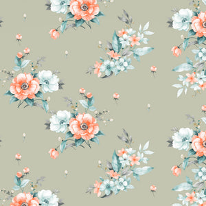 Indie Flora Floral 100% Cotton Double Bedsheet - Essentials by Spaces