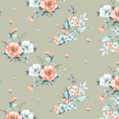 Indie Flora Floral 100% Cotton Double Bedsheet - Essentials by Spaces