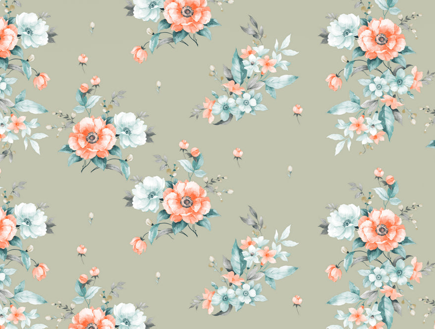 Indie Flora Floral 100% Cotton Double Bedsheet - Essentials by Spaces