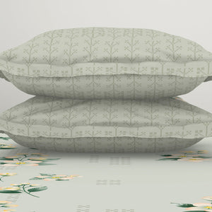 Indie Flora Floral 100% Cotton Double Bedsheet - Essentials by Spaces