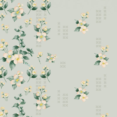 Indie Flora Floral 100% Cotton Double Bedsheet - Essentials by Spaces