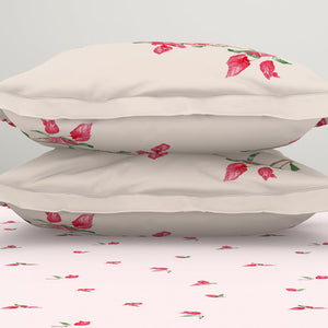 Indie Flora Floral 100% Cotton Double Bedsheet - Essentials by Spaces