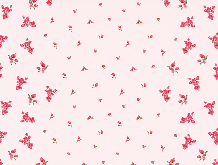 Indie Flora Floral 100% Cotton Double Bedsheet - Essentials by Spaces