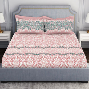 Ornamenta Ornate 100% Cotton Double Bedsheet - Essentials by Spaces