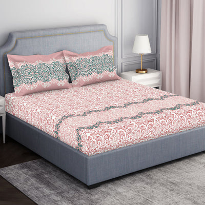 Ornamenta Ornate 100% Cotton Double Bedsheet - Essentials by Spaces