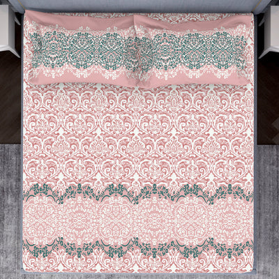 Ornamenta Ornate 100% Cotton Double Bedsheet - Essentials by Spaces