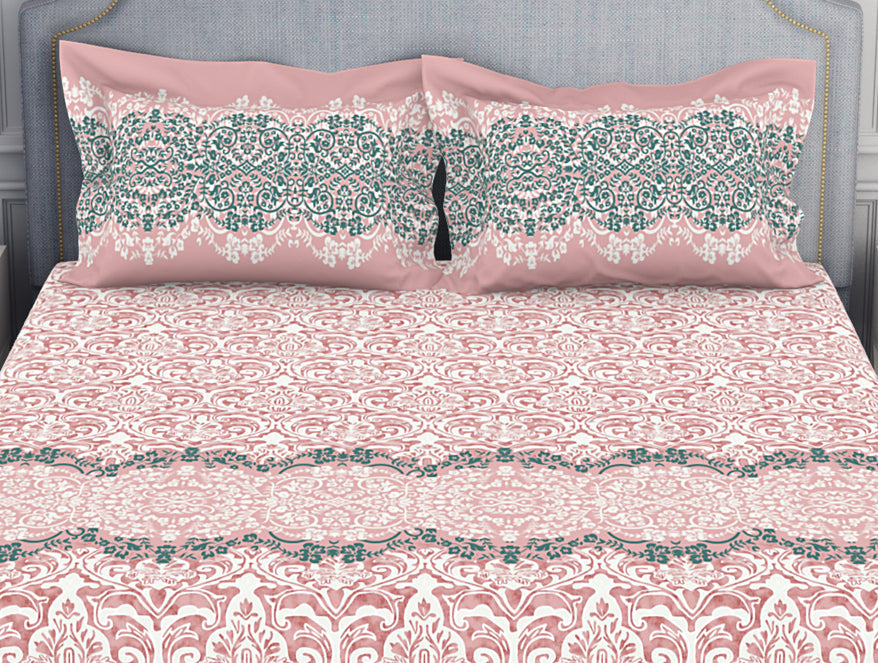Ornamenta Ornate 100% Cotton Double Bedsheet - Essentials by Spaces