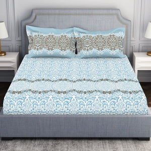 Ornamenta Ornate 100% Cotton Double Bedsheet - Essentials by Spaces