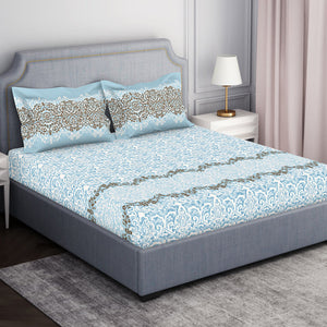 Ornamenta Ornate 100% Cotton Double Bedsheet - Essentials by Spaces