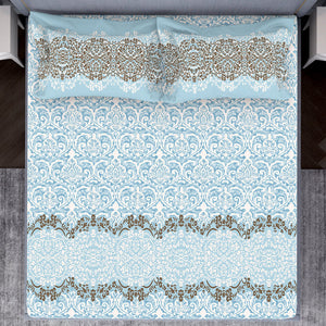 Ornamenta Ornate 100% Cotton Double Bedsheet - Essentials by Spaces
