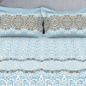 Ornamenta Ornate 100% Cotton Double Bedsheet - Essentials by Spaces