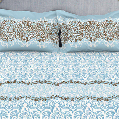 Ornamenta Ornate 100% Cotton Double Bedsheet - Essentials by Spaces