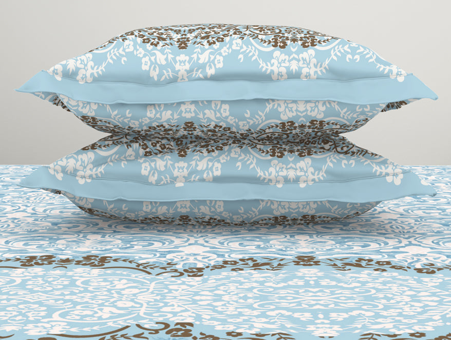 Ornamenta Ornate 100% Cotton Double Bedsheet - Essentials by Spaces