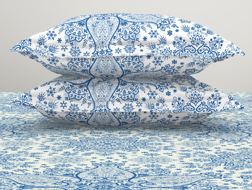 Ornamenta Ornate 100% Cotton Double Bedsheet - Essentials by Spaces