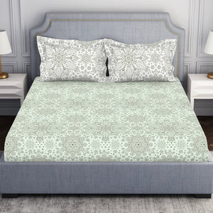 Ornamenta Ornate 100% Cotton Double Bedsheet - Essentials by Spaces