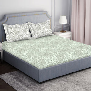 Ornamenta Ornate 100% Cotton Double Bedsheet - Essentials by Spaces