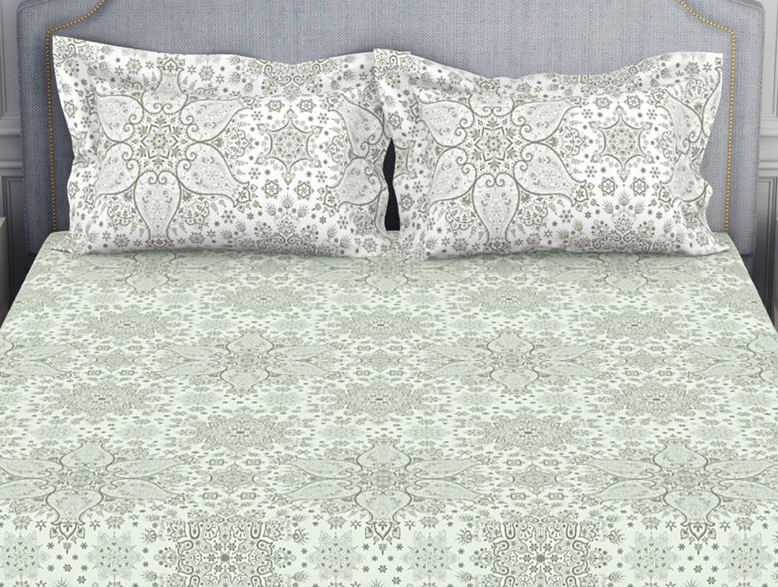 Ornamenta Ornate 100% Cotton Double Bedsheet - Essentials by Spaces