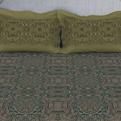 Ornamenta Ornate 100% Cotton Double Bedsheet - Essentials by Spaces