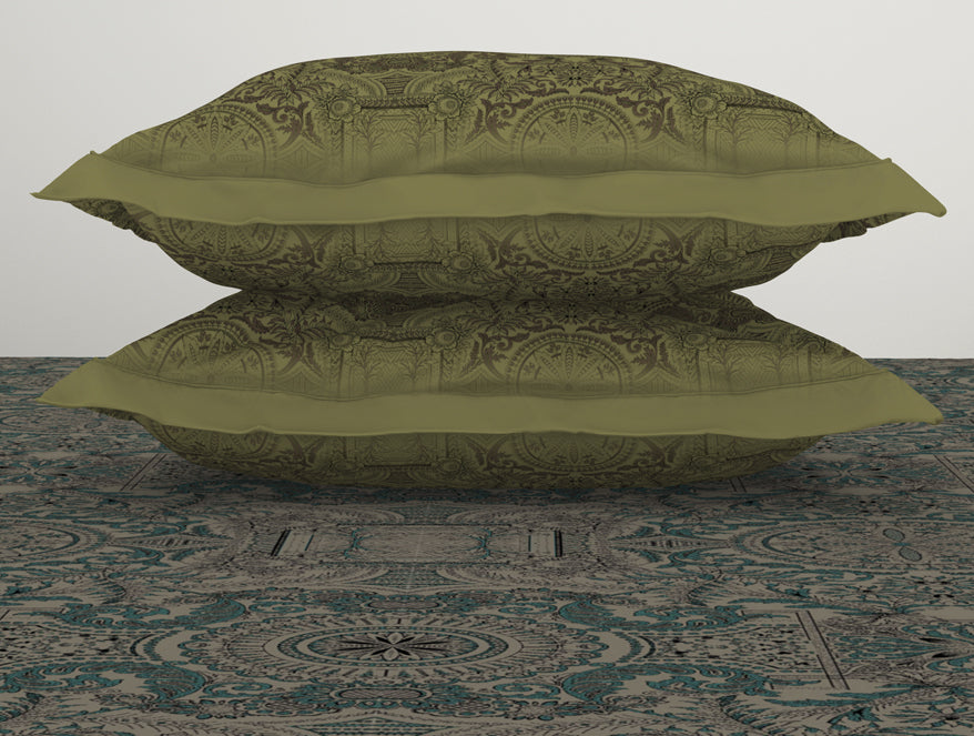 Ornamenta Ornate 100% Cotton Double Bedsheet - Essentials by Spaces