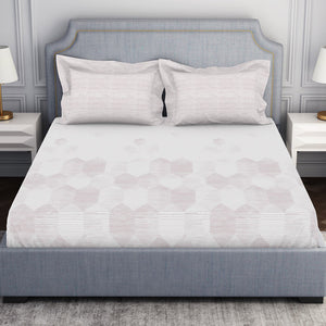 Tonalelgence Geometric 100% Cotton Double Bedsheet - Essentials by Spaces