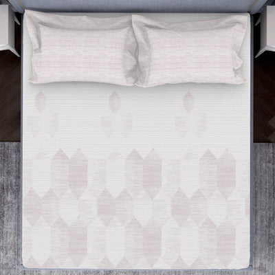 Tonalelgence Geometric 100% Cotton Double Bedsheet - Essentials by Spaces