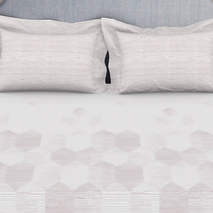 Tonalelgence Geometric 100% Cotton Double Bedsheet - Essentials by Spaces