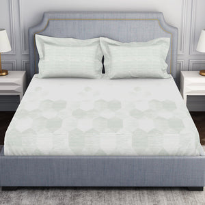Tonalelgence Geometric 100% Cotton Double Bedsheet - Essentials by Spaces