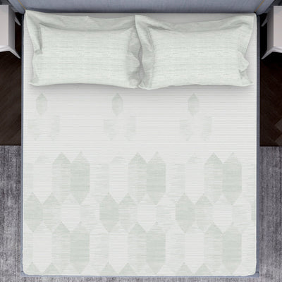 Tonalelgence Geometric 100% Cotton Double Bedsheet - Essentials by Spaces