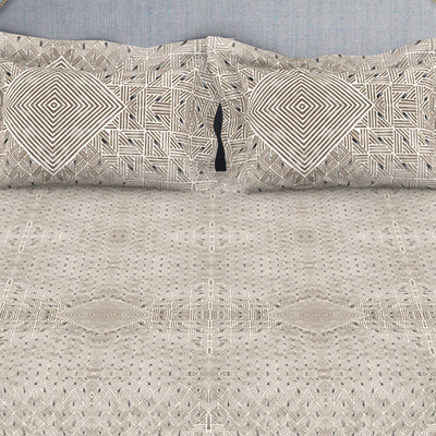Tonalelgence Geometric 100% Cotton Double Bedsheet - Essentials by Spaces