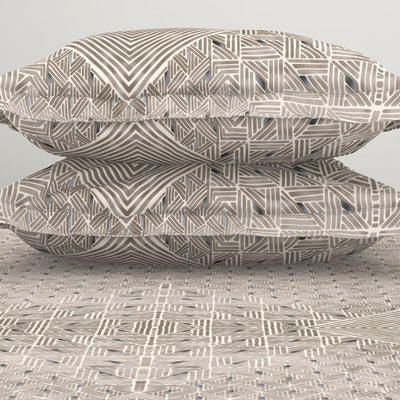Tonalelgence Geometric 100% Cotton Double Bedsheet - Essentials by Spaces