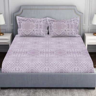 Tonalelgence Geometric 100% Cotton Double Bedsheet - Essentials by Spaces