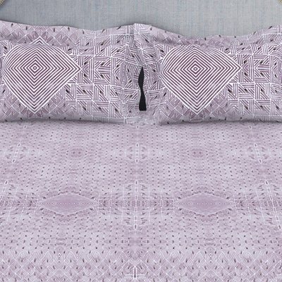 Tonalelgence Geometric 100% Cotton Double Bedsheet - Essentials by Spaces