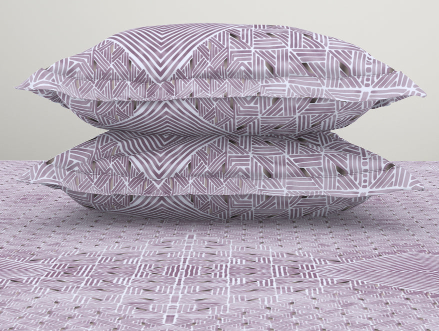 Tonalelgence Geometric 100% Cotton Double Bedsheet - Essentials by Spaces