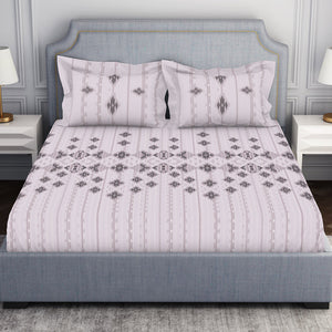 Tonalelgence Geometric 100% Cotton Double Bedsheet - Essentials by Spaces