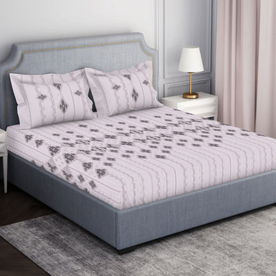 Tonalelgence Geometric 100% Cotton Double Bedsheet - Essentials by Spaces