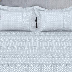 Tonalelgence Geometric 100% Cotton Double Bedsheet - Essentials by Spaces
