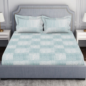 Tonalelgence Geometric 100% Cotton Double Bedsheet - Essentials by Spaces