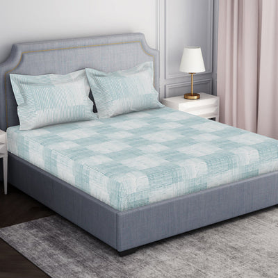 Tonalelgence Geometric 100% Cotton Double Bedsheet - Essentials by Spaces