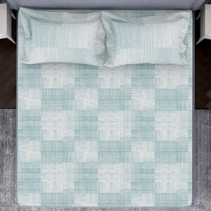 Tonalelgence Geometric 100% Cotton Double Bedsheet - Essentials by Spaces