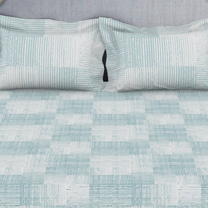 Tonalelgence Geometric 100% Cotton Double Bedsheet - Essentials by Spaces