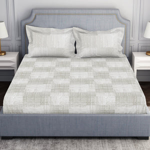 Tonalelgence Geometric 100% Cotton Double Bedsheet - Essentials by Spaces