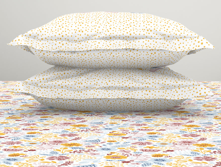Youthopia Floral 100% Cotton Double Bedsheet - Essentials by Spaces