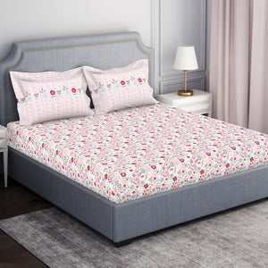 Youthopia Floral 100% Cotton Double Bedsheet - Essentials by Spaces