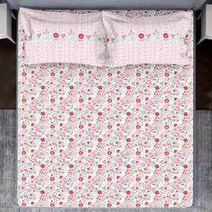 Youthopia Floral 100% Cotton Double Bedsheet - Essentials by Spaces