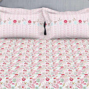 Youthopia Floral 100% Cotton Double Bedsheet - Essentials by Spaces