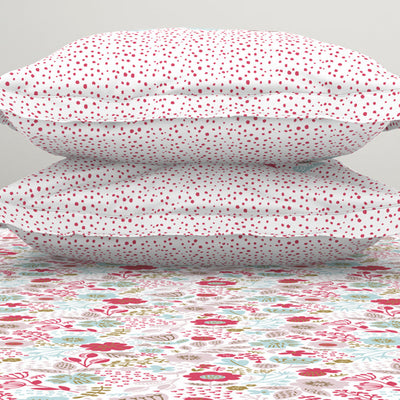 Youthopia Floral 100% Cotton Double Bedsheet - Essentials by Spaces