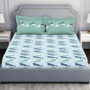 Youthopia Floral 100% Cotton Double Bedsheet - Essentials by Spaces